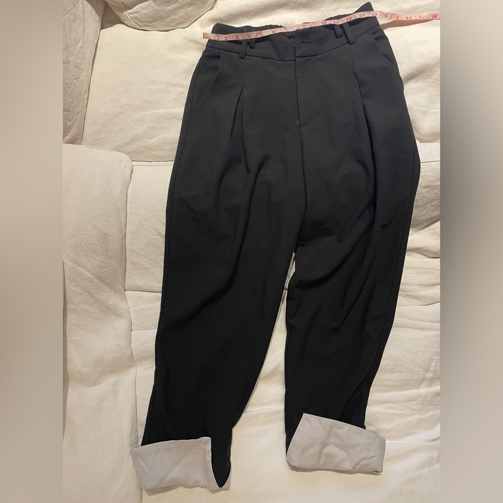 Made in Korea Black Trousers Size M cute design
